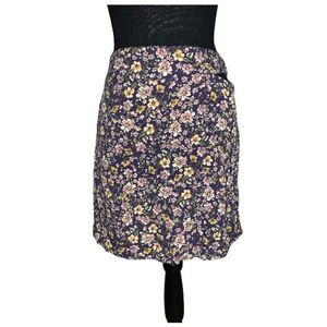 Elodie Floral Print Side Cutout Mini Skirt